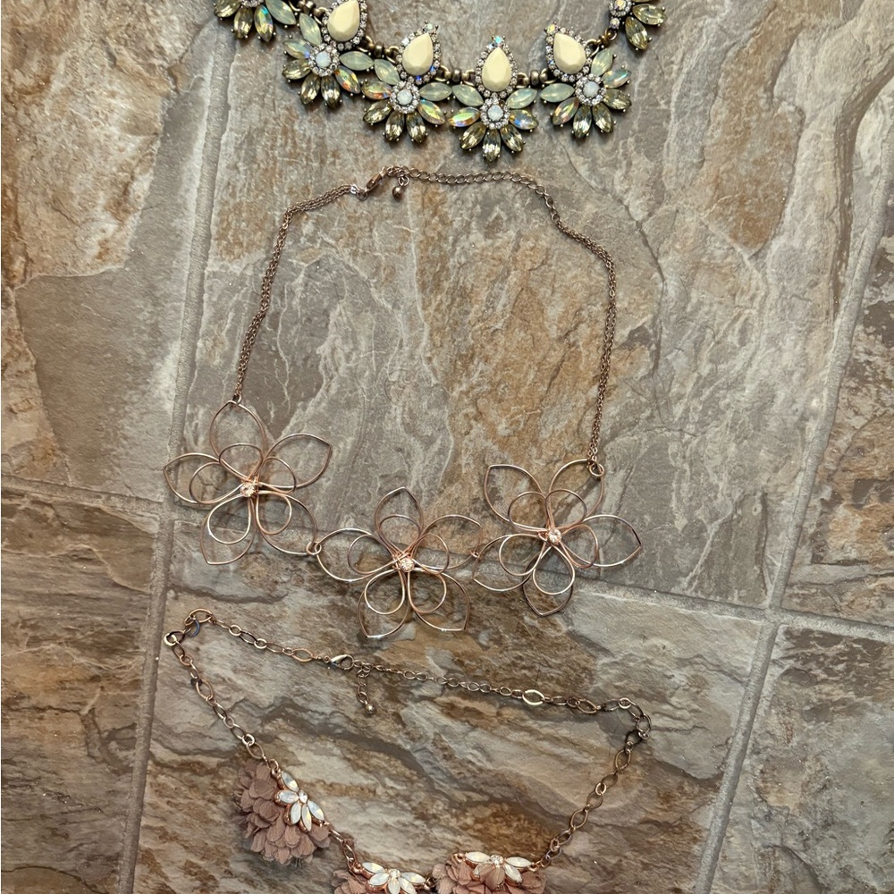 Lot of 3 statement Francesca’s necklaces